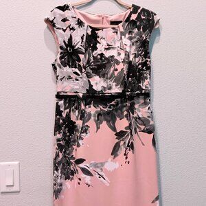 NWT ~ 10P CONNECTED APPAREL Gorgeous Sleeveless Dress Pink Gray White Black